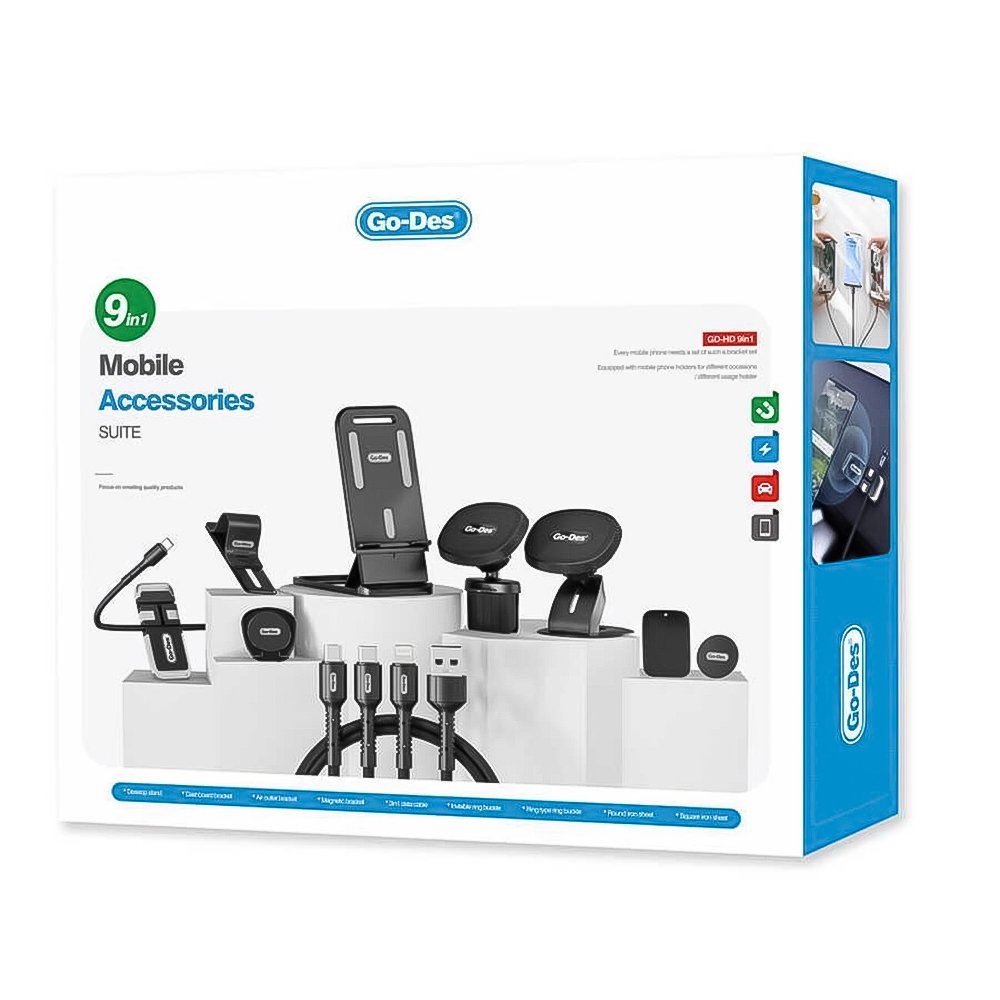 مجموعة اكسسورات الجوال 9 في 1 - الصورة 5