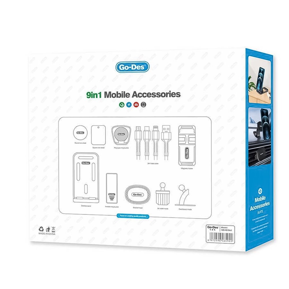 مجموعة اكسسورات الجوال 9 في 1 - الصورة 3