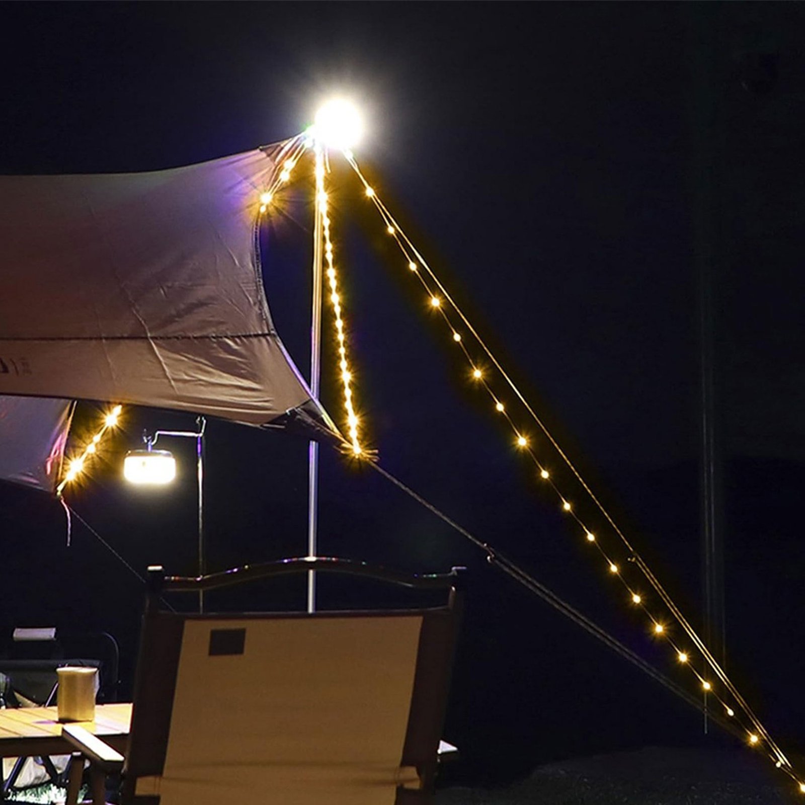 اضاءة التخييم قابلة للشحن ومضادة للماء - الصورة 6